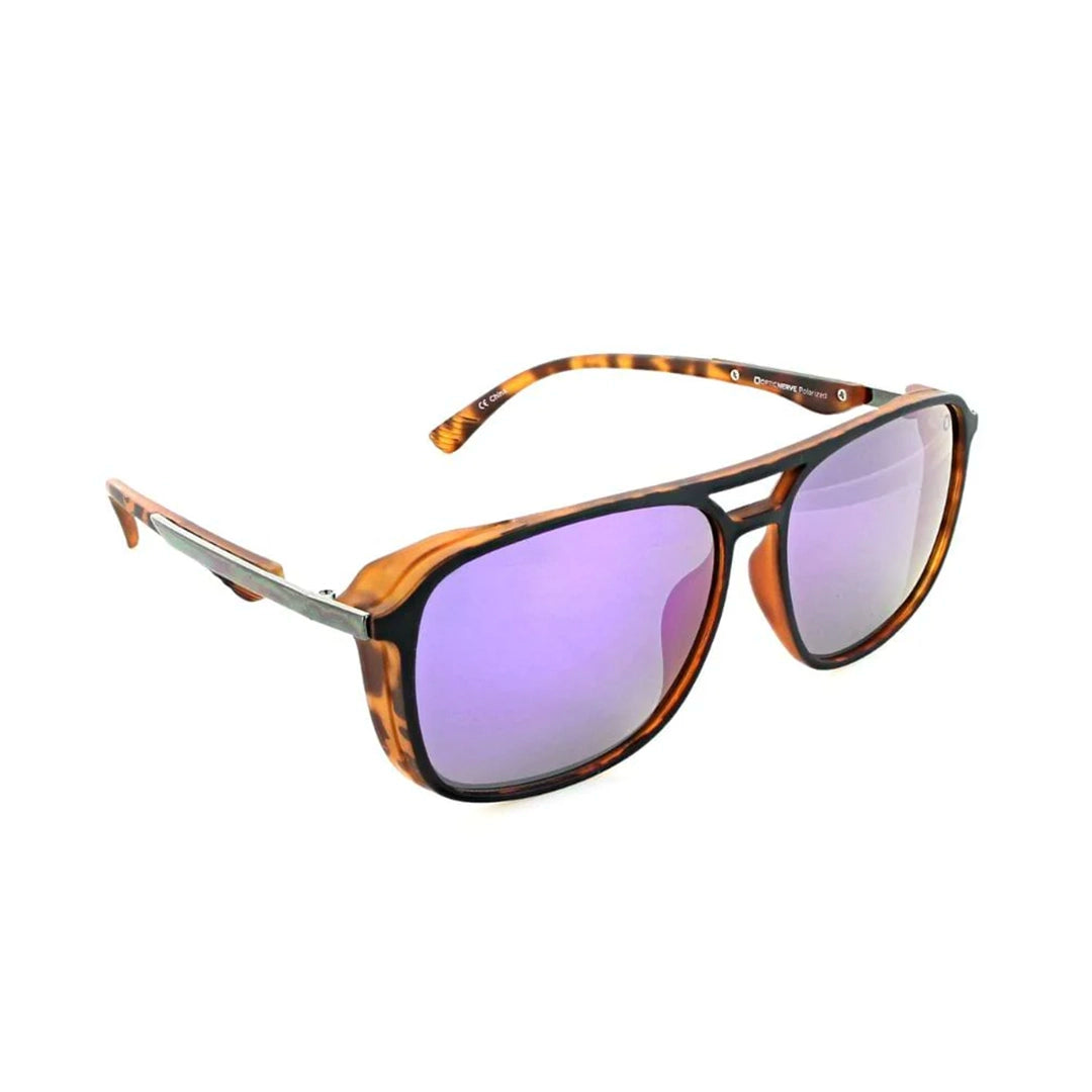 Optic Nerve Cousin Lentes Lifestyle Unisex#color_matte-tortoise-smoke-lens-|-purple-mirror