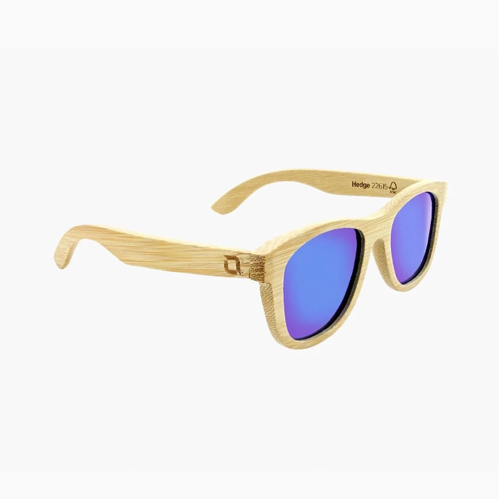 Optic Nerve Hedge Lentes Lifestyle Unisex#color_light-bamboo-brown-lens-|-blue-mirror